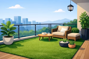 Umetna trava za balkon - dobra izbira?